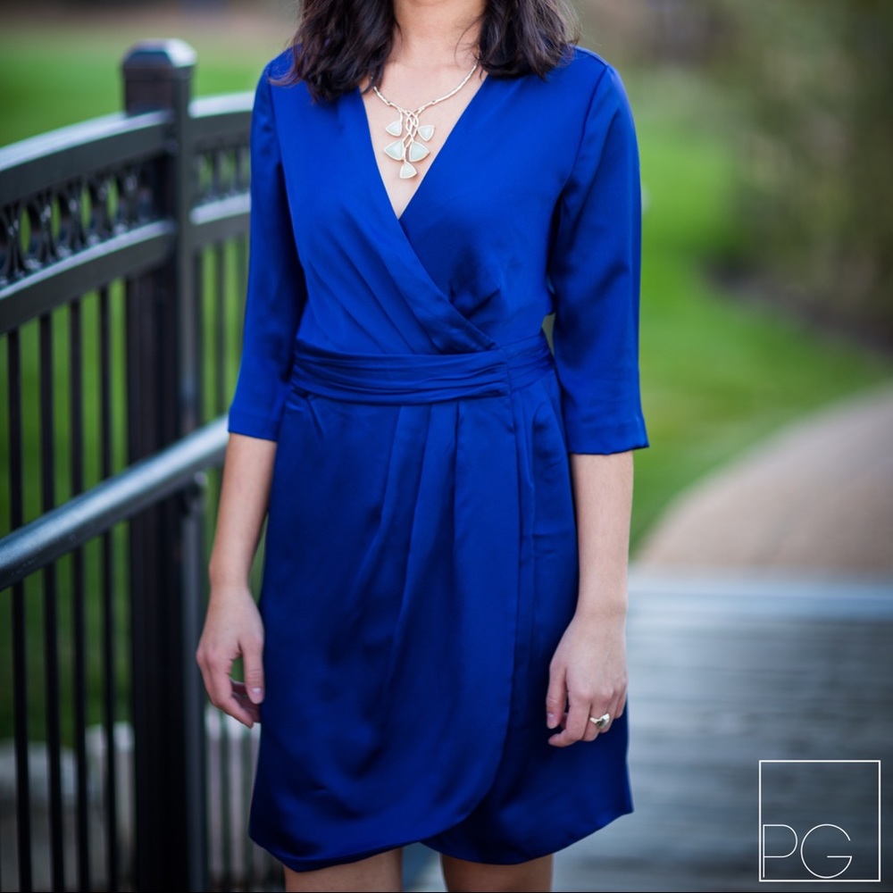 Work to wedding appropriate wrap dress!